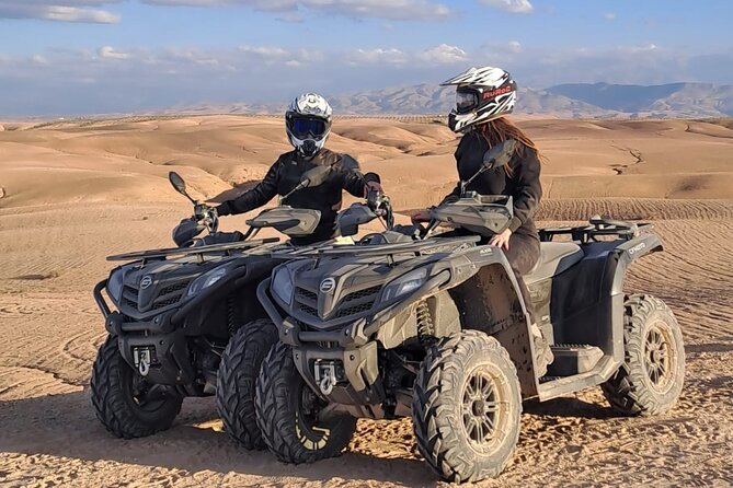 Quad Ride In The Agafay Desert - The mint tea break in the middle