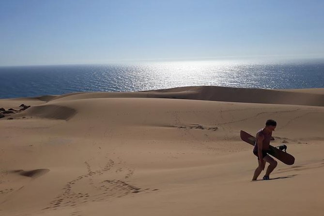 Sandboarding ( Sand Surfing ) in Agadir - A canyon visit adds variety to the six-hour day