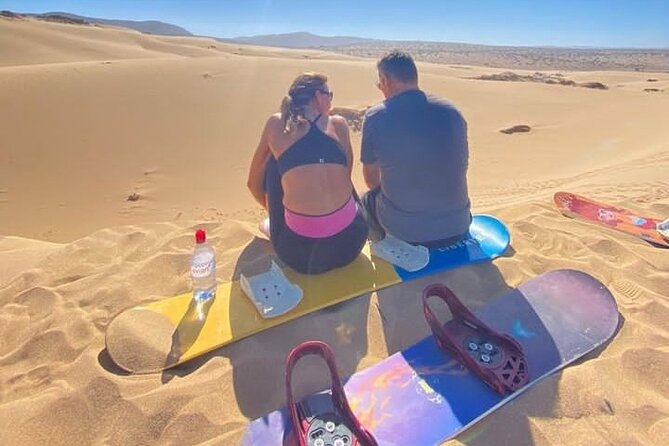 Sandboarding with Panoramic Views of the ocean and Agadir Desert - The Real Workout Is Walking Back Up