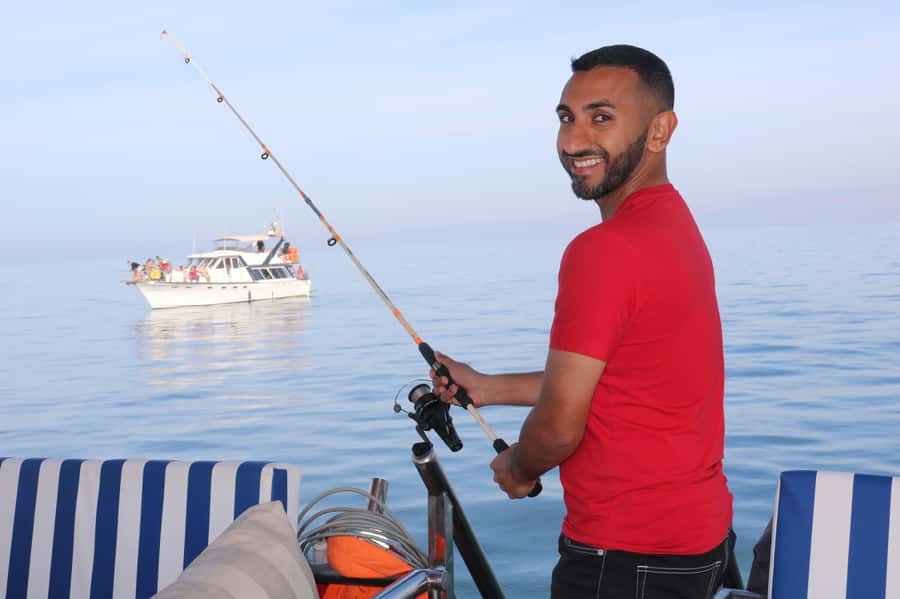 Sea excursion with BBQ, fishing, and swimming - Fishing in the Bay of Agadir