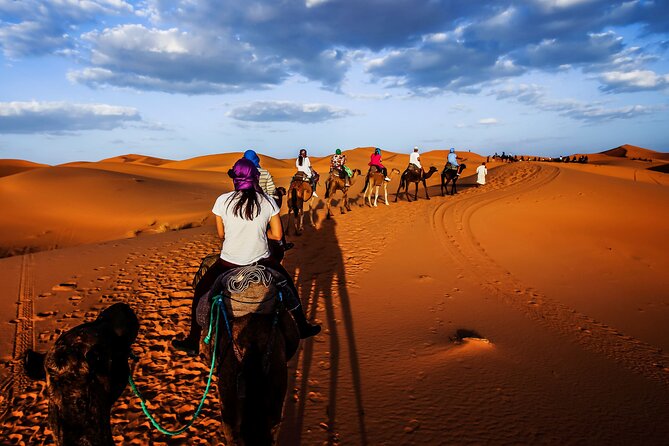 Shared Group Desert Tour Fes To Marrakech Via Merzouga 3 Days - The Merzouga camel ride and desert night