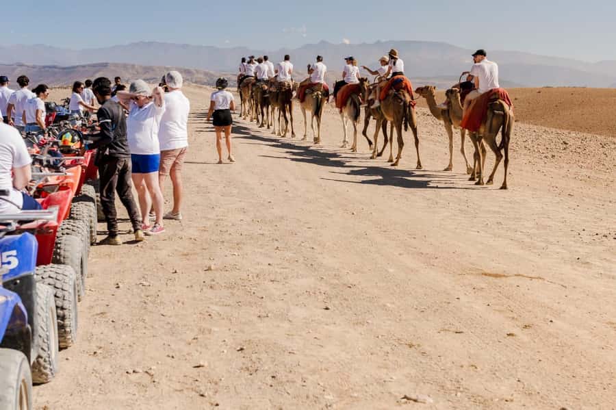 Sunset Camel Ride in Agafay Desert with dinner and pool - From Marrakech to the rocky hills of Agafay