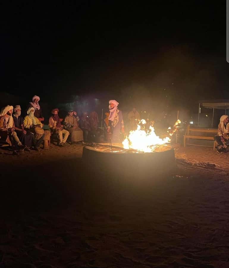 Zagora Desert: 2-Day 1-Night Desert Expedition to Remember - Dinner, music, and a cold night in camp